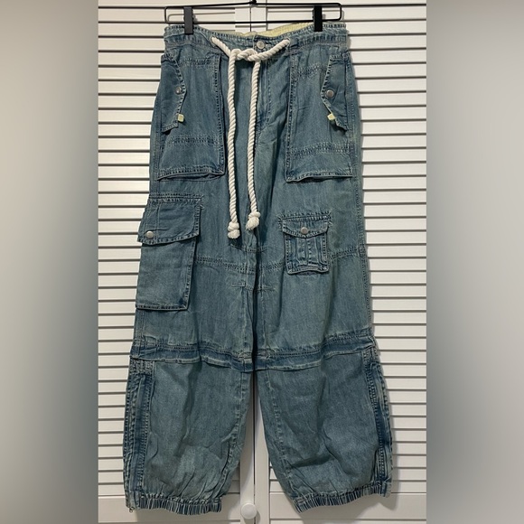 We The Free Blue Boyfriend Jeans - Picture 2 of 3